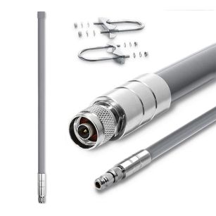 Antena LoRa Qoltec 12dBi | dookólna | zewnętrzna | włókno szklane | 868 MHz | 1.5m