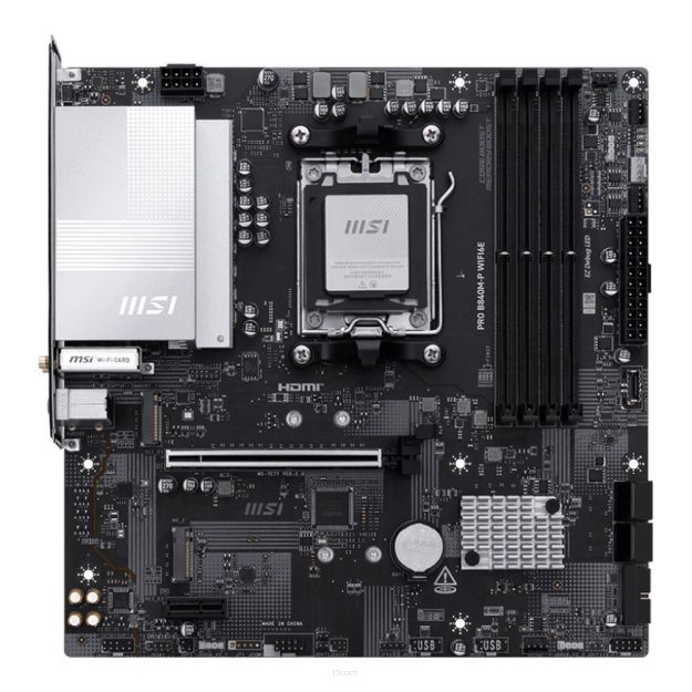 Płyta MSI PRO B840M-P WIFI6E /AMD B840/DDR5/SATA3/M.2/USB3.1/WiFi/BT/PCIe4.0/AM5/mATX