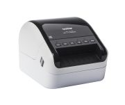 Sieciowa drukarka etykiet przewozowych Brother QL-1110NWB z WiFi i Bluetooth, widok z lewej