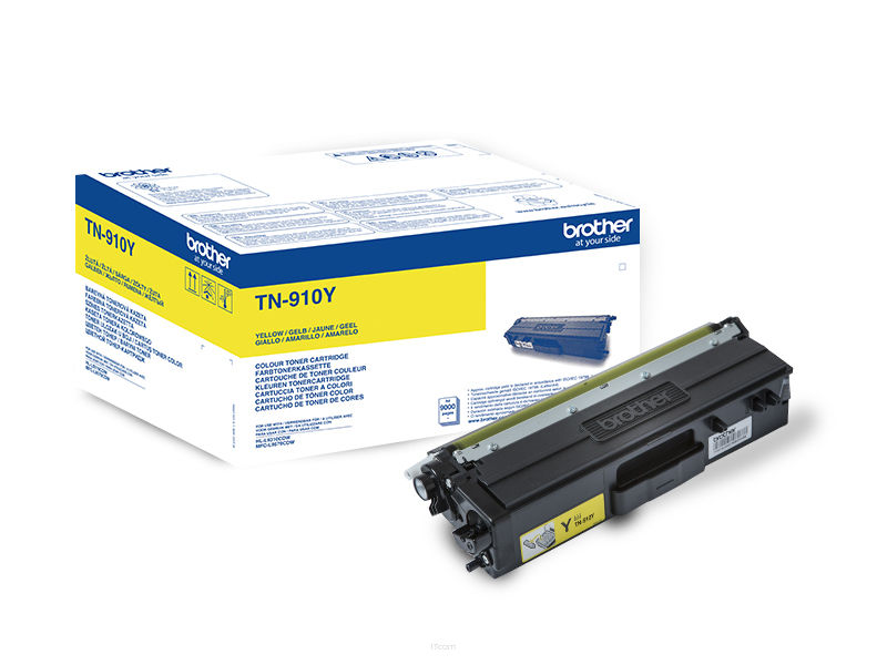 Toner Jaune Compatible Brother TN-910 - Marque Eurotone, Pour Imprimantes HL-L-9310 Etc., Neuf