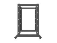 Stojak Open Rack Lanberg 22U 600x1000 czarny - 4