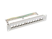 Patch panel pusty Lanberg 12 Port 1U 10