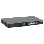 Switch niezarządzalny Intellinet 24x 10/100/1000 Mbps PoE+ 370W + 4x SFP+ 10G Uplink, Rack 19