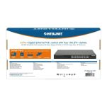 Switch niezarządzalny Intellinet 24x 10/100/1000 Mbps PoE+ 370W + 4x SFP+ 10G Uplink, Rack 19