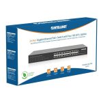 Switch niezarządzalny Intellinet 24x 10/100/1000 Mbps PoE+ 370W + 4x SFP+ 10G Uplink, Rack 19