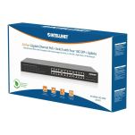 Switch niezarządzalny Intellinet 24x 10/100/1000 Mbps PoE+ 370W + 4x SFP+ 10G Uplink, Rack 19