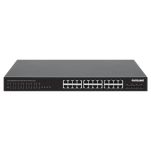 Switch niezarządzalny Intellinet 24x 10/100/1000 Mbps PoE+ 370W + 4x SFP+ 10G Uplink, Rack 19