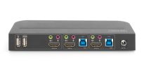Przełącznik KVM DIGITUS 2 portowy HDMI 4K 60Hz 2xUSB audio IR - 4
