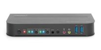 Przełącznik KVM DIGITUS 2 portowy HDMI 4K 60Hz 2xUSB audio IR - 3