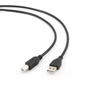 Kabel USB 2.0 AM-BM 1.8m czarny 
