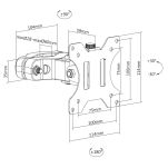 Uchwyt monitora na rurkę / słupek 28-60mm Maclean MC-983 17-32'', 8kg max - 9