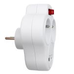 Gniazdko prądowe Maclean, rozgałęźnik z 2 gniazdami i USB A/C 2.4A, typu E, 2x16A, MCE336 E - 2