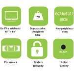 Uchwyt ścienny Techly 40