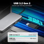 Stacja dokująca DIGITUS USB Typ C 8-portów 2x HDMI 4K/60Hz PD 3.0 - 8