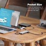 Stacja dokująca DIGITUS USB Typ C 8-portów 2x HDMI 4K/60Hz PD 3.0 - 11