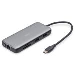 Stacja dokująca DIGITUS USB Typ C 8-portów 2x HDMI 4K/60Hz PD 3.0 - 5