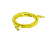 Patchcord Lanberg S/FTP kat.6A 10m LSZH CU fluke passed żółty - 2