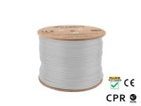 Kabel UFTP Lanberg kat. 6A 305m drut CU szary CPR+ fluke passed - 2