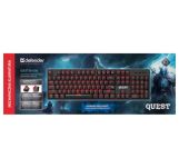 Klawiatura przewodowa Defender QUEST GK-596 MECHANICZNA podświetlana gaming RGB - 5