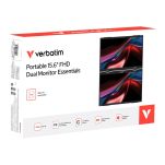 Monitor przenośny Verbatim Dual Monitor Essentials 15,6