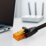 Kabel Patchcord Qoltec UTP | CAT6 | 2 x RJ-45 | High speed 1Gb/s | Pozłacane styki | 25m | Czarny - 8