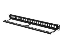 Patch panel pusty Lanberg PPKS-1024-B 24 port 1U 19
