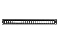 Patch panel pusty Lanberg PPKS-1024-B 24 port 1U 19