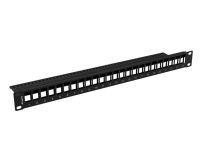 Patch panel pusty Lanberg PPKS-1024-B 24 port 1U 19