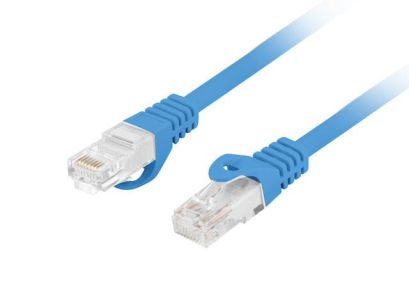 Patchcord Lanberg UTP kat.6 0,5m LSZH CU fluke passed niebieski