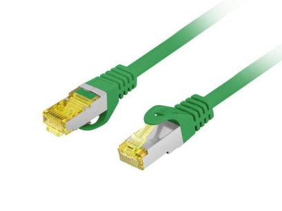 Patchcord Lanberg S/FTP kat.6A 5m LSZH CU fluke passed zielony