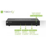 Przełącznik KVM Techly 2-portowy DisplayPort/USB 2x1 Dual Head Video 4K*30Hz - 6