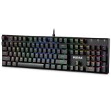 Klawiatura przewodowa Defender MIRAX GK-352 MECHANICZNA podświetlana gaming RGB outemu blue - 4