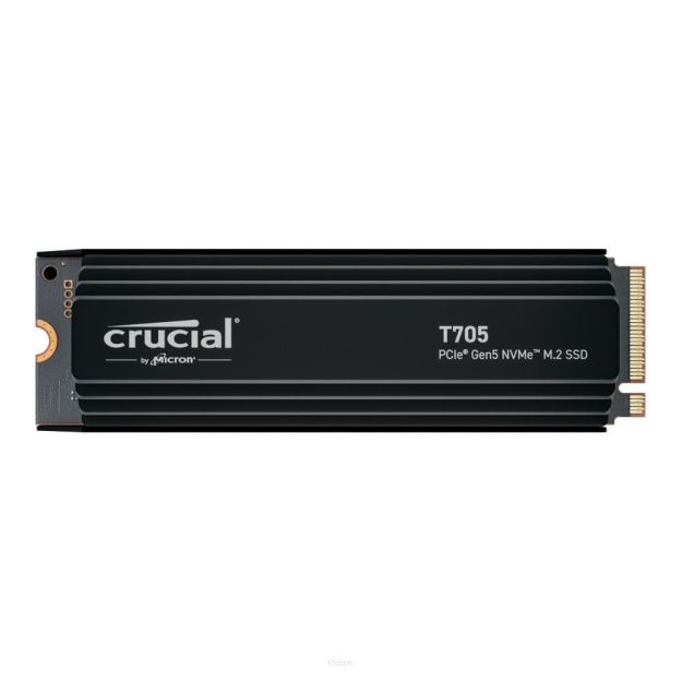 Dysk SSD Crucial T705 1TB M.2 PCIe 5.0 x4 NVMe 2.0 2280 (13600/10200MB/s) z radiatorem