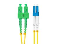 Patchcord światłowodowy Lanberg SM LC/UPC-SC/APC DUPLEX 3.0MM LSZH G657A1 1m żółty - 5