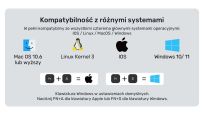 Klawiatura HUB USB-C Unitek D1092A 9w1, USB, HDMI 4K, PD 100W - 9