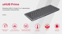 Klawiatura HUB USB-C Unitek D1092A 9w1, USB, HDMI 4K, PD 100W - 2
