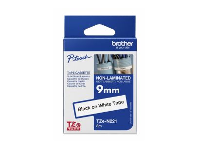 Brother TZEN221 TZE-N221 9mm czarny na białym n.l.