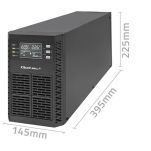 Zasilacz awaryjny UPS Qoltec 2kVA | 2000W | Power Factor 1.0 | LCD | EPO | USB | On-line - 11