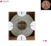 Kabel instalacyjny TechlyPro 100% miedź skrętka Cat5e UTP 4x2 linka 305m, szary - 5