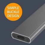 Obudowa/kieszeń Qoltec na dysk M.2 SSD | NVMe | PCIe | USB 3.1 | Super speed 10Gb/s | 4TB | Grafit - 7