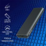 Obudowa/kieszeń Qoltec na dysk M.2 SSD | NVMe | PCIe | USB 3.1 | Super speed 10Gb/s | 4TB | Grafit - 2
