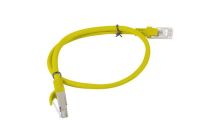 Patchcord Lanberg UTP kat.5e 0,5m żółty - 2