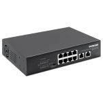 Switch niezarządzalny Intellinet 8x 10/100/1000 Mbps PoE+ 120W + 2x RJ45 Uplink desktop/rack - 2