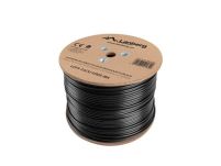 Kabel FTP Lanberg kat. 5e 305m drut Outdoor CU czarny - 2