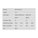 Kabel krosowy (patchcord) DIGITUS światłowodowy LC/LC, dplx, MM 50/125, OM3, LSOH, 1m, turkusowy - 5