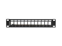 Patch panel pusty Lanberg 12 Port 1U 10