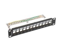 Patch panel pusty Lanberg 12 Port 1U 10