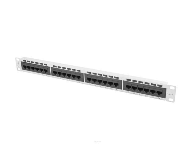 Patch panel Lanberg PPU6-1024-S 24 port 1U kat.6 szary