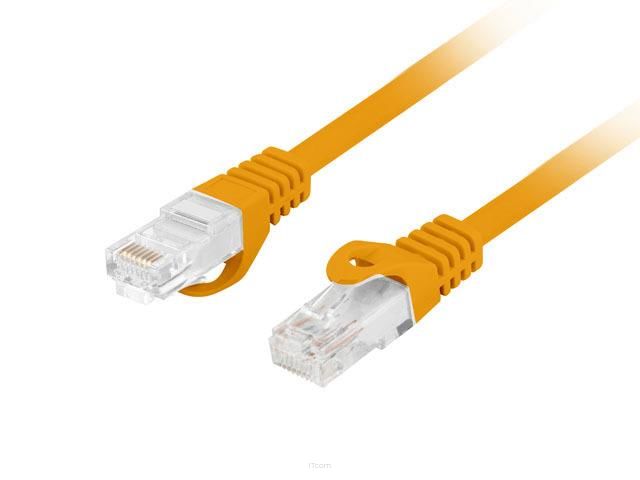Patchcord Lanberg UTP kat.6 5m LSZH CU fluke passed pomarańczowy