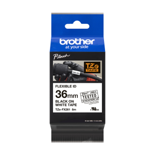 Brother TZEFX261 TZE-FX261 36mm czarny na białym